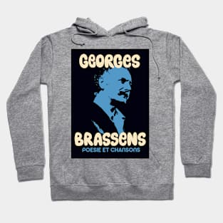 Georges Brassens Tribute Design - Poesie et Chansons Hoodie